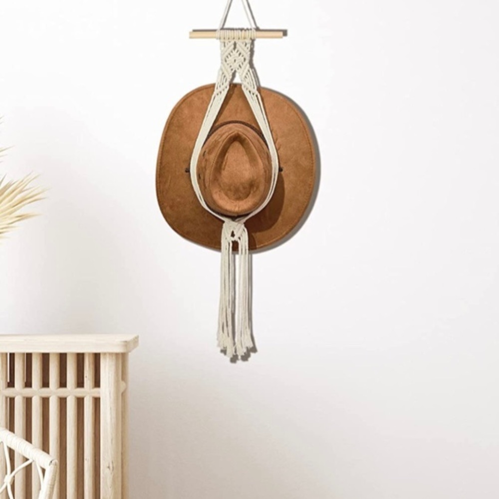 Macrame Hat Holder